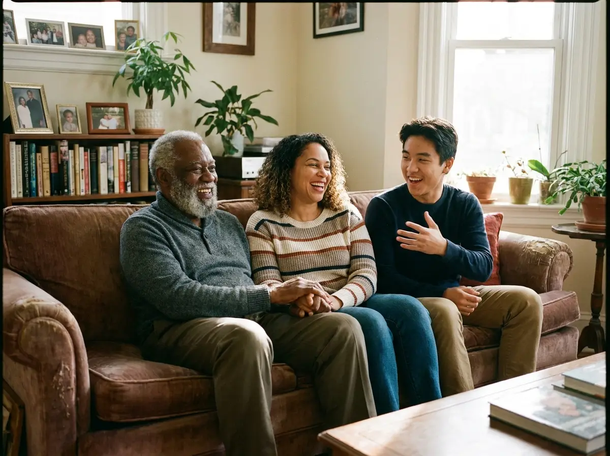A Mary Angels caregiver supporting a senior at home